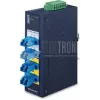 PLANET IFB-244-SLC Convertidor de medios industrial serie a fibra óptica de 2 canales (ST, multimodo, azul)