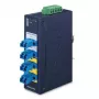 PLANET IFB-244-SLC Convertidor de medios industrial serie a fibra óptica de 2 canales (ST, multimodo, azul)