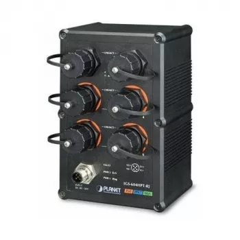 PLANET IGS-605HPT Switch industrial Gigabit, 6 puertos, 4 PoE+, 240W, IP30, -40 a 75 °C