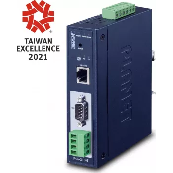 PLANET IMG-2100T Convertidor de medios Gigabit industrial, 1x RJ45 a 1x SFP, -40 a 75 °C