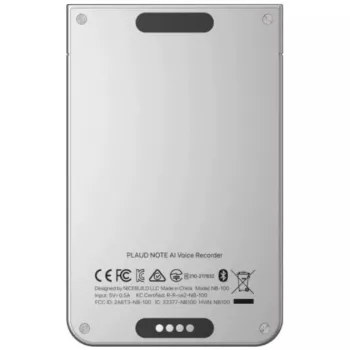 PLAUD NOTE Grabadora de voz con IA, 64GB, Plata
