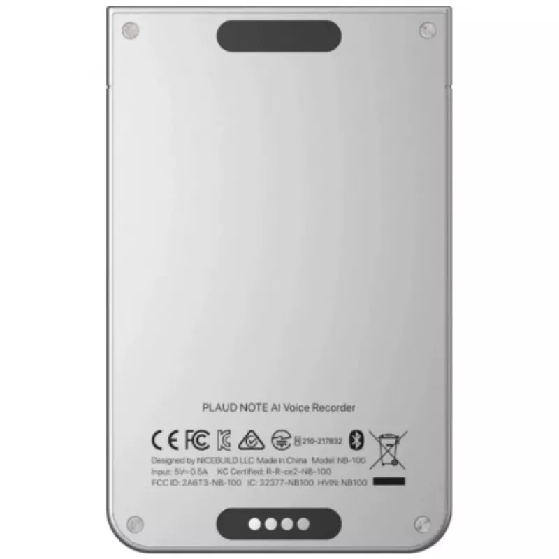 PLAUD NOTE grabadora de voz con IA, 64GB, plata