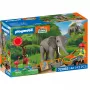 PLAYMOBIL 72068 Elefante con cuidador de animales
