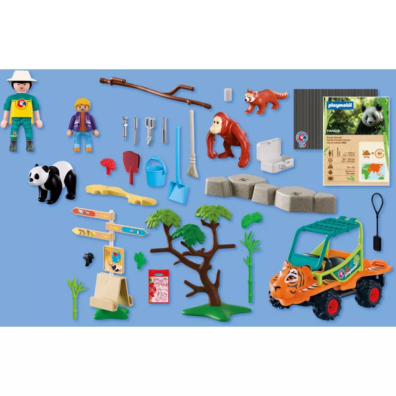 PLAYMOBIL 72072 Animals & Friends Vehículo de cuidado de animales del zoo