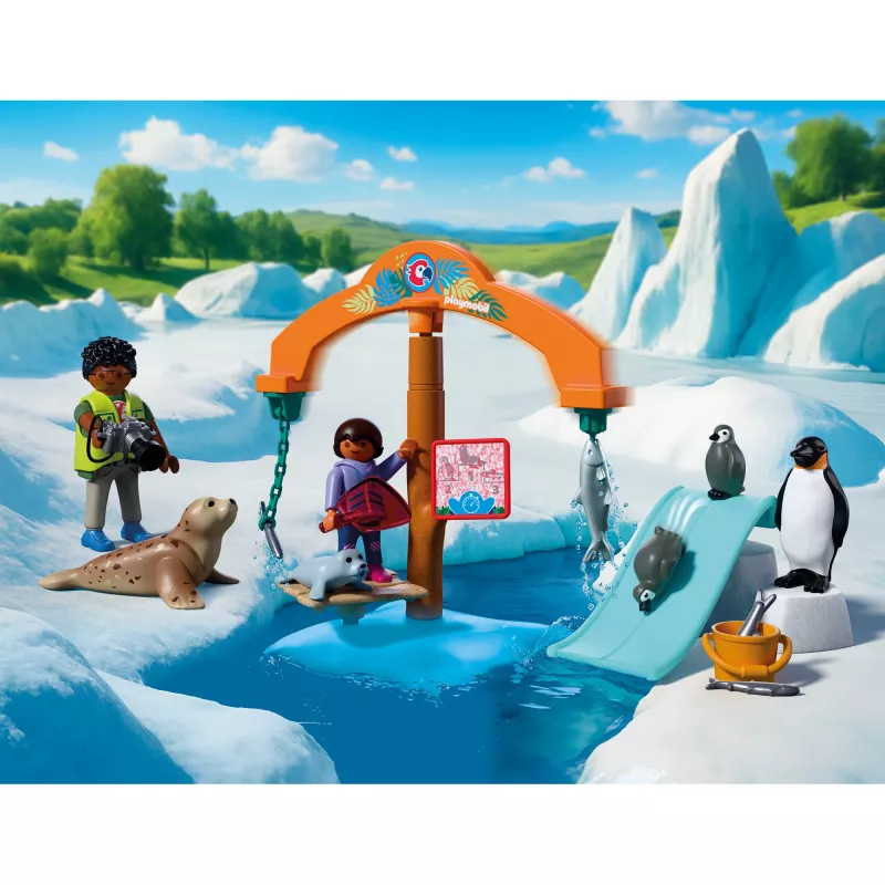 PLAYMOBIL 72073 Animals & Friends set de juego expedición al hielo del zoo