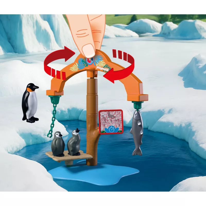 PLAYMOBIL 72073 Animals & Friends set de juego expedición al hielo del zoo