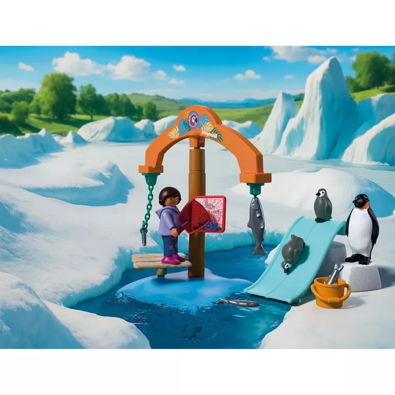 PLAYMOBIL 72073 Animals & Friends set de juego expedición al hielo del zoo