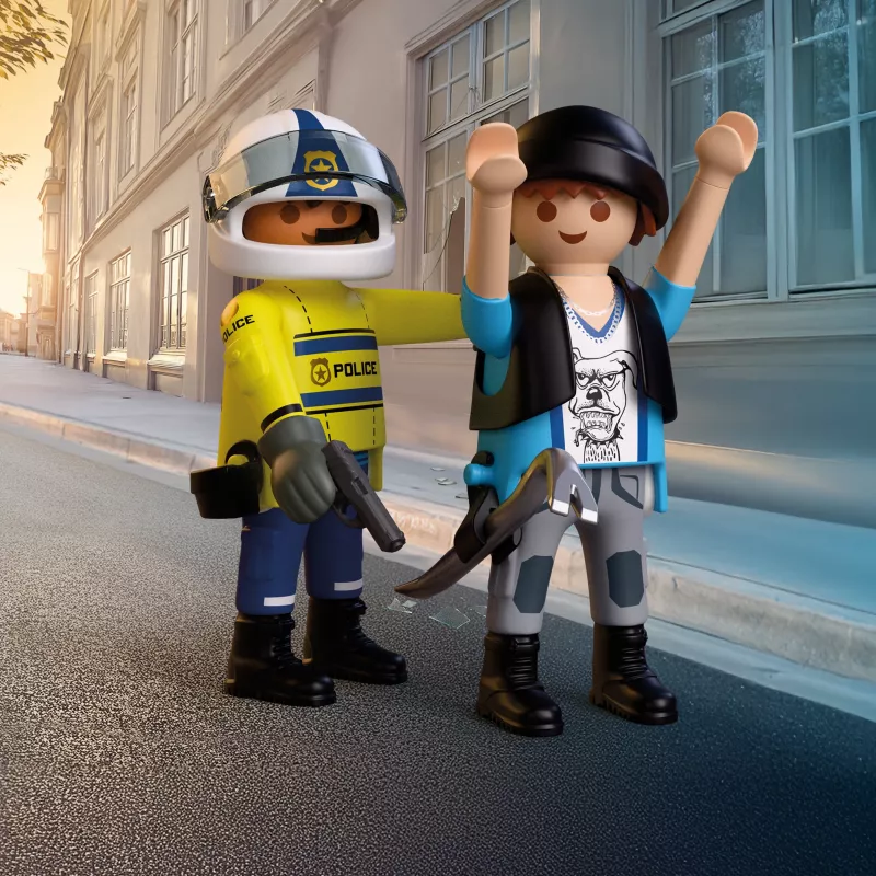 PLAYMOBIL 72079 City Action policía persecución en moto