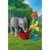 Playmobil 72092 Animals & Friends Zoo: cría de elefante y cuidador del zoo
