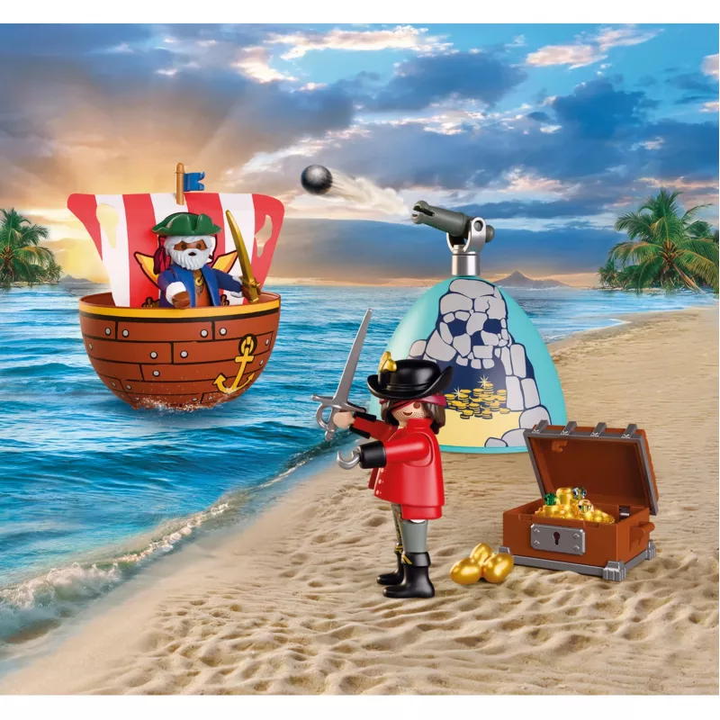 PLAYMOBIL 72100 huevo sorpresa piratas set de figuras