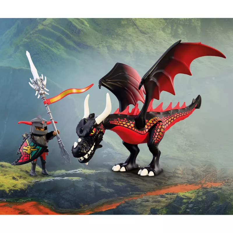 Playmobil 72114 Caballero Dragón Negro
