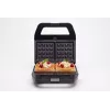 PMS 4-in-1 MELTO Sandwichera con placas intercambiables para sándwich, gofre, parrilla, galleta/fruto seco, 800 W, negro/plata