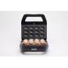 PMS 4-in-1 MELTO Sandwichera con placas intercambiables para sándwich, gofre, parrilla, galleta/fruto seco, 800 W, negro/plata