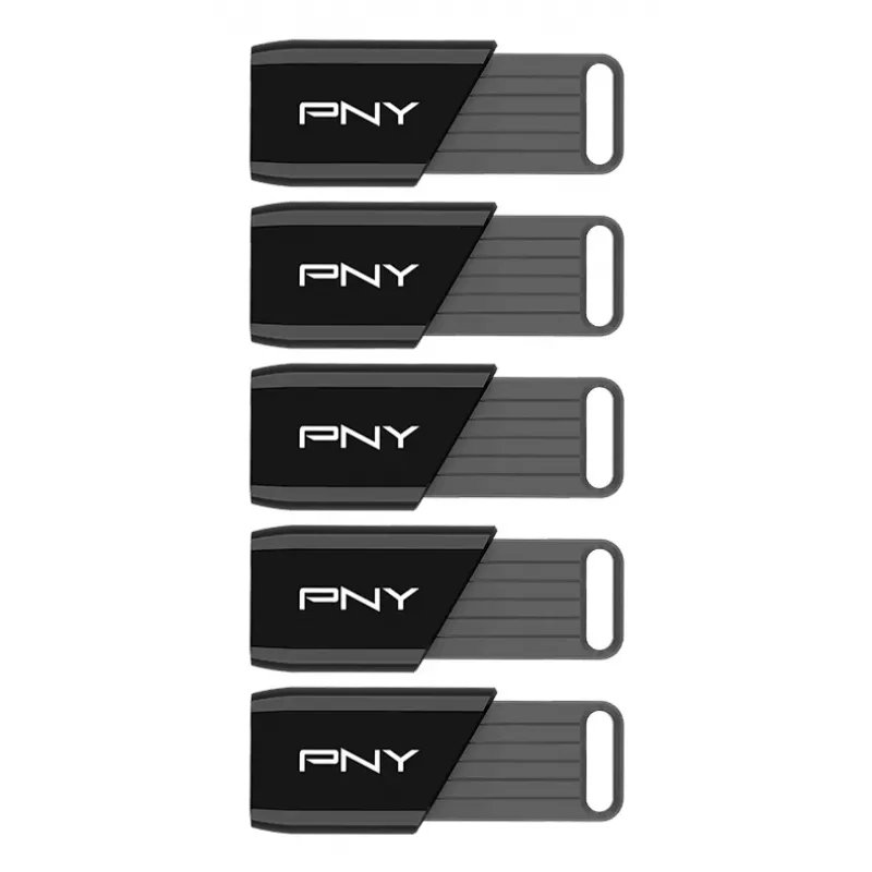 PNY Attaché X Memoria USB 64 GB USB 3.2 Gen 1 Pack de 5 (P-FD64GX5ATTX-EF)