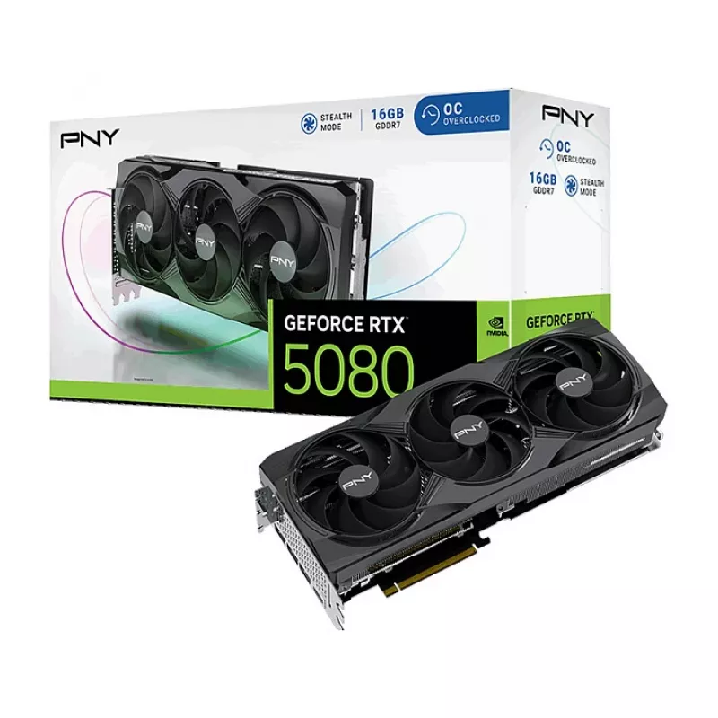 PNY GeForce RTX 5080 OC Tarjeta Gráfica - GeForce RTX 5080