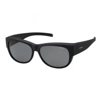 POLAROID ANCILLARIES PLD9004SDL5 Gafas de sol unisex - Montura negra, lentes polarizadas grises, forma cuadrada