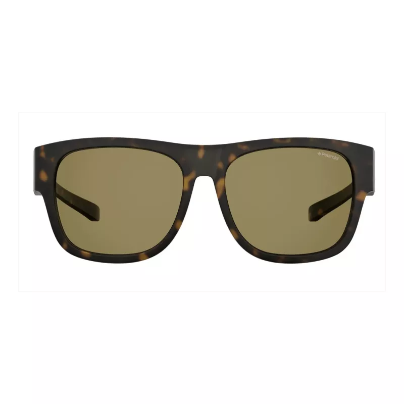 Polaroid Ancillaries PLD9010SN9P Gafas de sol rectangulares unisex - montura negra, lentes grises polarizadas