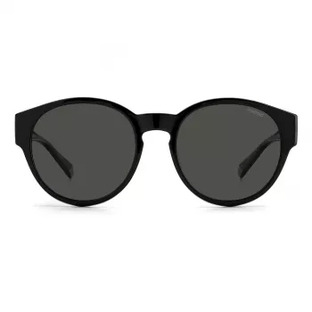 Gafas de sol rectangulares unisex Polaroid Ancillaries PLD9017S08A - montura negra lentes grises polarizadas