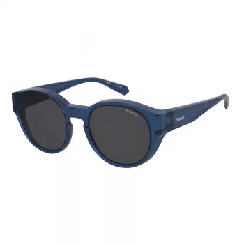 Polaroid Ancillaries PLD9017SPJP Gafas de sol unisex Square Pilot - Montura negra, lentes grises polarizadas