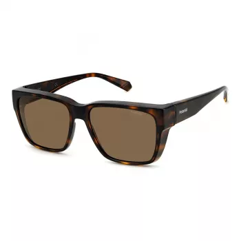 Polaroid Ancillaries PLD9018S086 Gafas de sol unisex montura Havana lentes polarizadas marrones