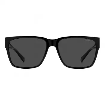 Gafas de sol unisex Polaroid Ancillaries PLD9018S08A cuadradas - montura negro mate, lentes polarizadas grises