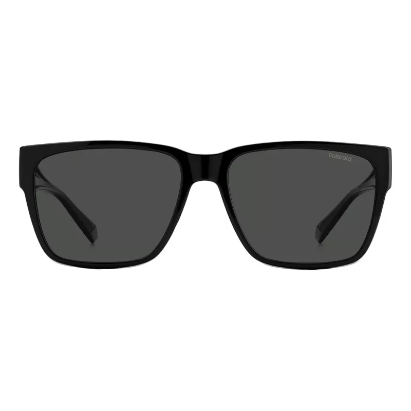 Gafas de sol unisex Polaroid Ancillaries PLD9018S08A cuadradas - montura negro mate, lentes polarizadas grises