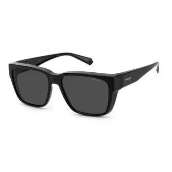 Gafas de sol unisex Polaroid Ancillaries PLD9018S08A cuadradas - montura negro mate, lentes polarizadas grises