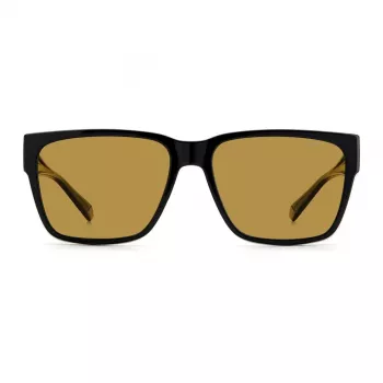 Polaroid Ancillaries PLD9018S807 Gafas de sol unisex cuadradas - Montura Havana, lentes marrones polarizadas