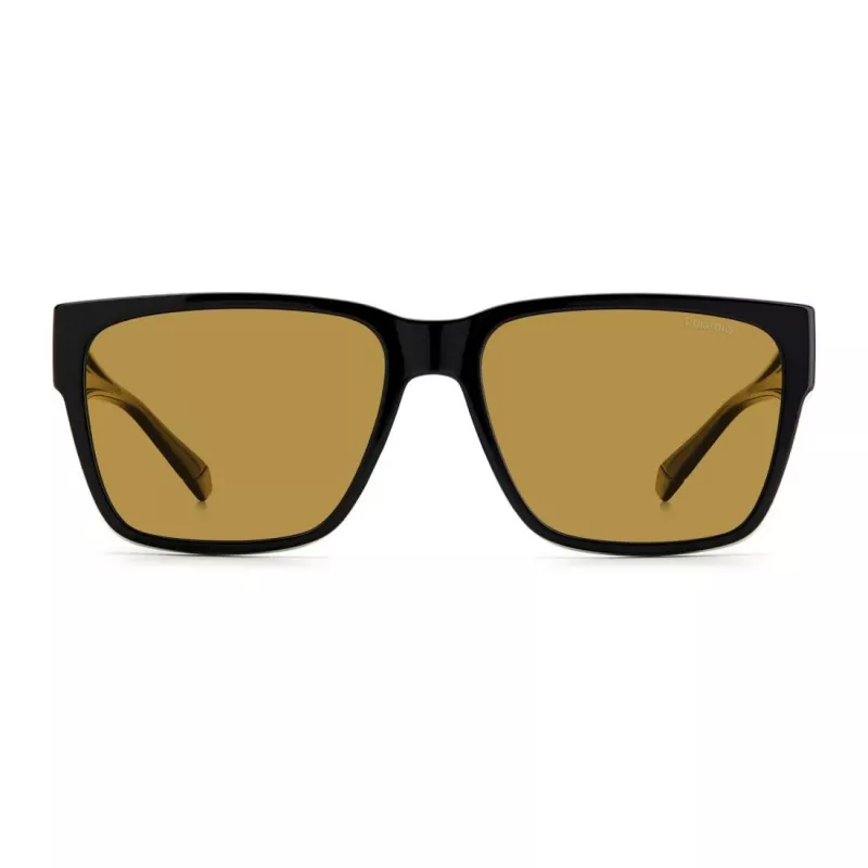 Polaroid Ancillaries PLD9018S807 Gafas de sol unisex cuadradas - Montura Havana, lentes marrones polarizadas