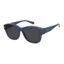 Polaroid Ancillaries PLD9019SPJP Gafas de sol cuadradas unisex - Lente gris polarizada Montura negra