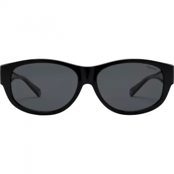 Polaroid Ancillaries PLD9020S08A Gafas de sol unisex niños - Montura negra, lentes grises polarizadas