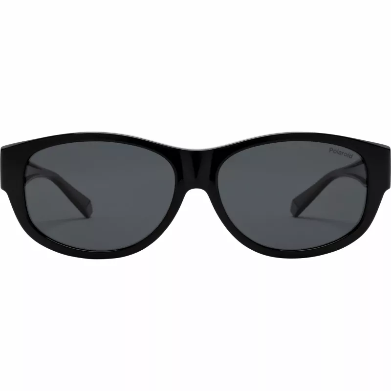Polaroid Ancillaries PLD9020S08A Gafas de sol unisex niños - Montura negra, lentes grises polarizadas