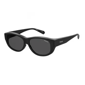 Polaroid Ancillaries PLD9020S08A Gafas de sol unisex niños - Montura negra, lentes grises polarizadas