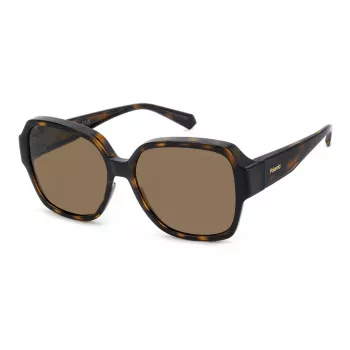 Gafas de sol Polaroid Ancillaries PLD9021S086 unisex - montura havana carey, lentes marrones polarizadas