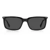 POLAROID Hombre PLD2117S807F5 Gafas de sol rectangulares - Montura negra lentes grises polarizadas 55mm