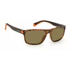 Gafas de sol de hombre Polaroid PLD2121SL9G cuadradas Havana con lentes verdes polarizadas 58/15/140 mm