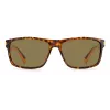 Gafas de sol de hombre Polaroid PLD2121SL9G cuadradas Havana con lentes verdes polarizadas 58/15/140 mm