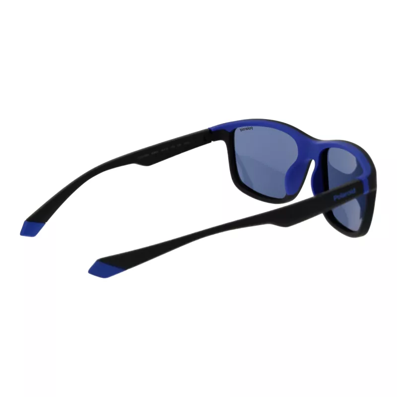 POLAROID Gafas de sol para hombre PLD2153S580VK - Montura negra, lentes polarizadas grises, 58 mm