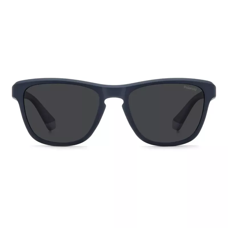 Polaroid Gafas de sol rectangulares polarizadas de hombre PLD2168S4NZ - Negro/Gris
