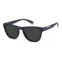 Polaroid Gafas de sol rectangulares polarizadas de hombre PLD2168S4NZ - Negro/Gris
