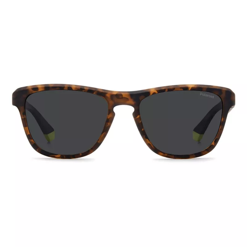 Polaroid Hombre PLD2168SB0Q Gafas de sol rectangulares polarizadas - Havana/Verde