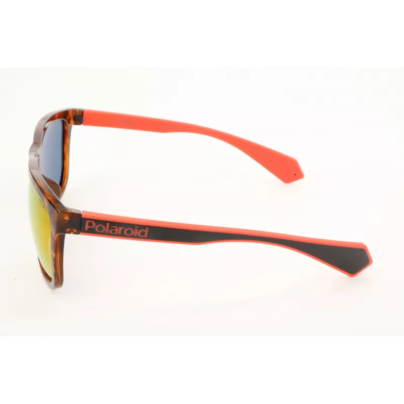 Gafas de sol polarizadas rectangulares para hombre POLAROID PLD6062-FS-86 - Montura habana, lentes marrones