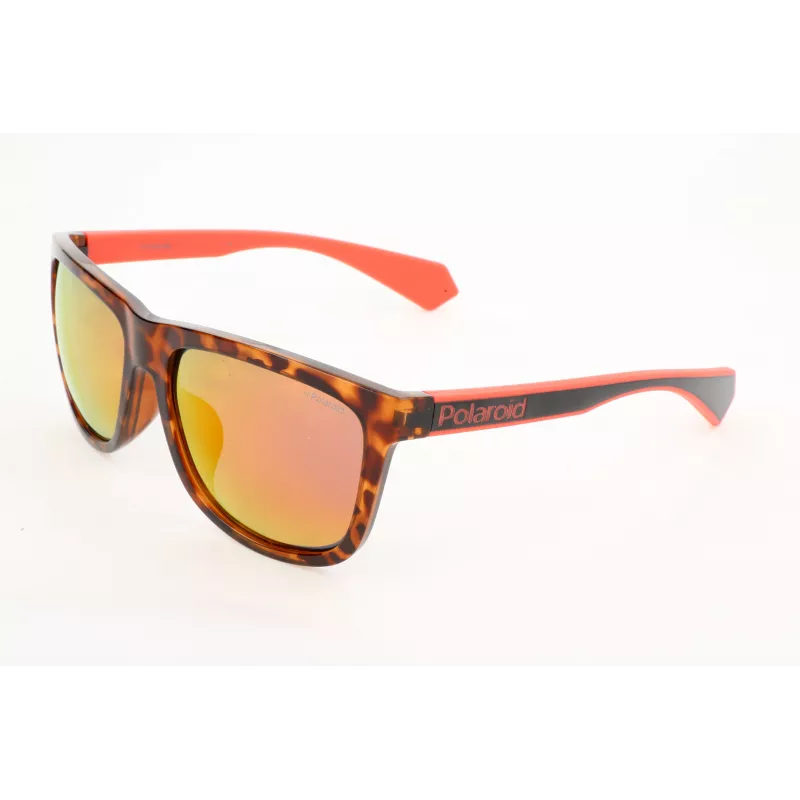 Gafas de sol polarizadas rectangulares para hombre POLAROID PLD6062-FS-86 - Montura habana, lentes marrones