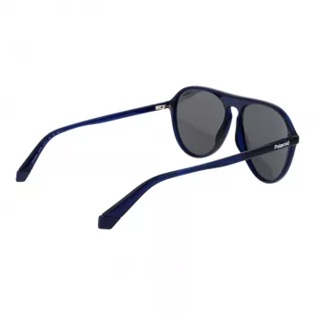 Gafas de sol de hombre POLAROID PLD6225S57PJP rectangulares polarizadas - negro/gris