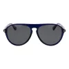 Gafas de sol de hombre POLAROID PLD6225S57PJP rectangulares polarizadas - negro/gris