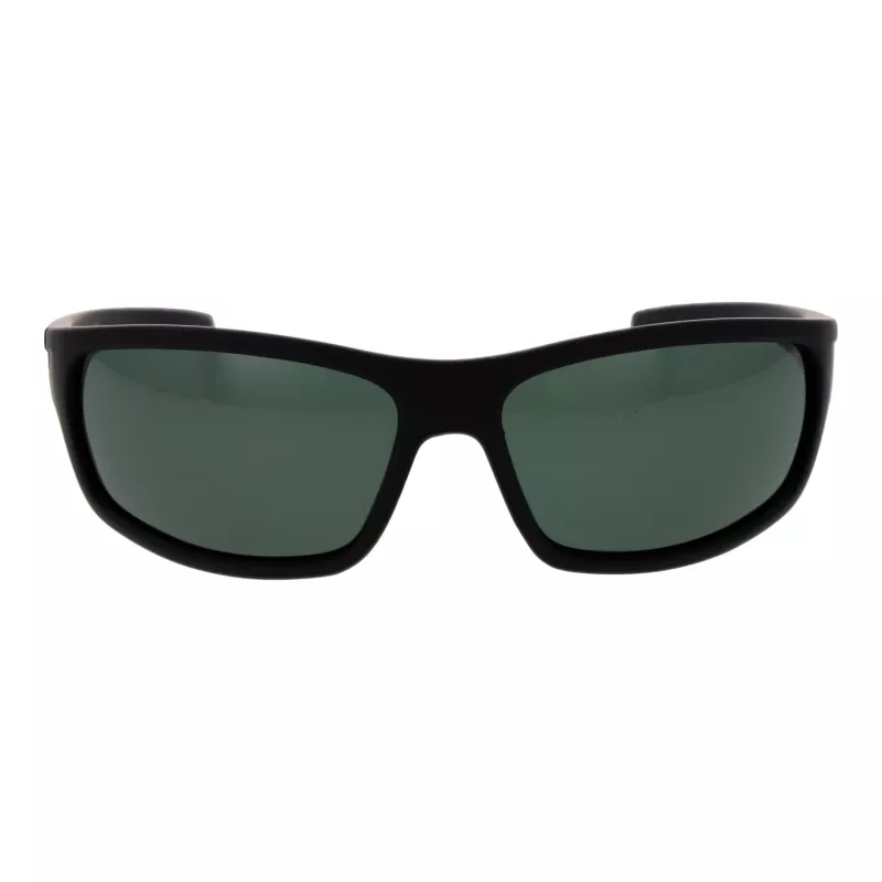 Gafas de sol de hombre POLAROID P8411-639CARC rectangulares polarizadas - montura negra lentes grises 63mm