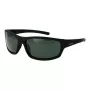 Gafas de sol de hombre POLAROID P8411-639CARC rectangulares polarizadas - montura negra lentes grises 63mm