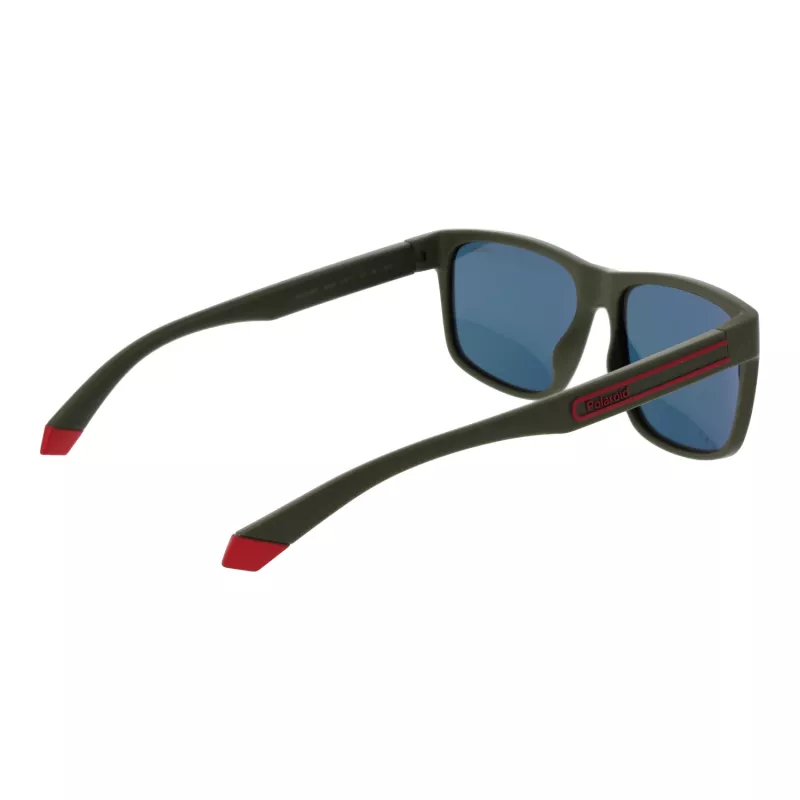 Gafas de sol rectangulares de hombre Polaroid PLD 2149/S - montura marrón Havana, lentes marrones polarizadas - 57/17/140 mm