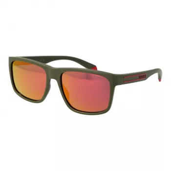 Gafas de sol rectangulares de hombre Polaroid PLD 2149/S - montura marrón Havana, lentes marrones polarizadas - 57/17/140 mm