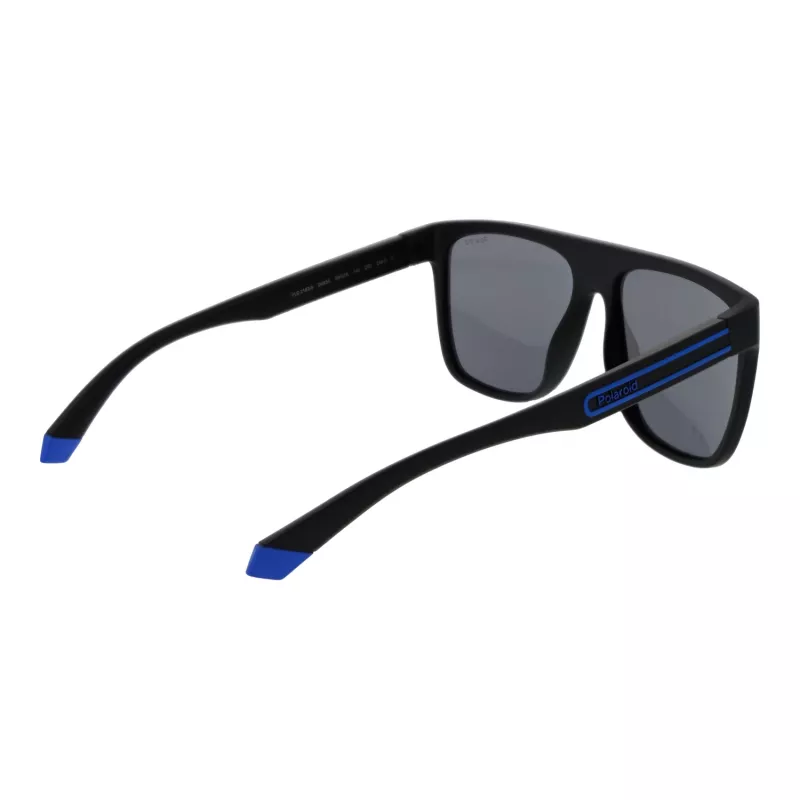 Polaroid PLD 2162/S 560VK Gafas de sol hombre rectangulares polarizadas - Negro mate/Gris - 56/16/140 mm